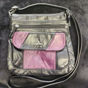 Angel Kiss Black and Purple Women's Bag